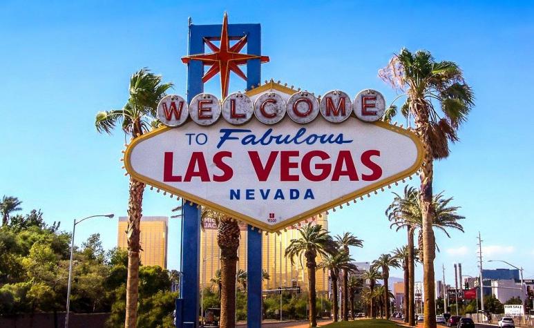 Ein Bild von einem Schild mit der Aufschrift Las Vegas